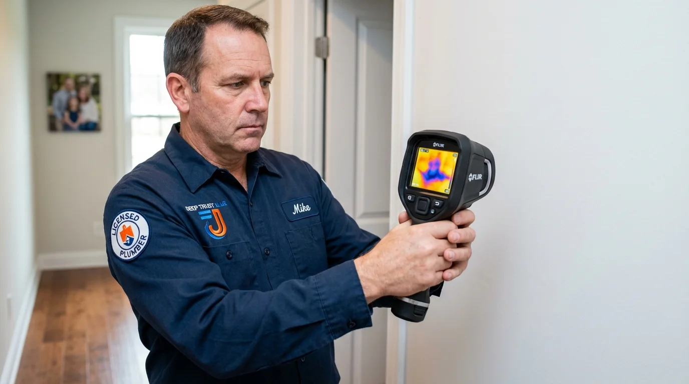 Thermal imaging leak detection by Johns Plumbing LLC in Mount Gilead